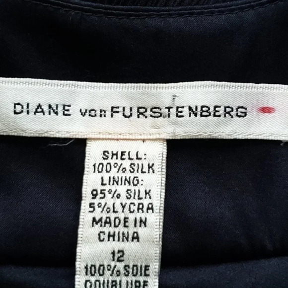 Diane Von Furstenberg Blue Beaded Silk Ruffle Sleeveless Top - Picture 8 of 8